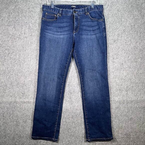 Women's Chaps Madden Straight Denim Jeans Size 10 - Picture 1 of 11